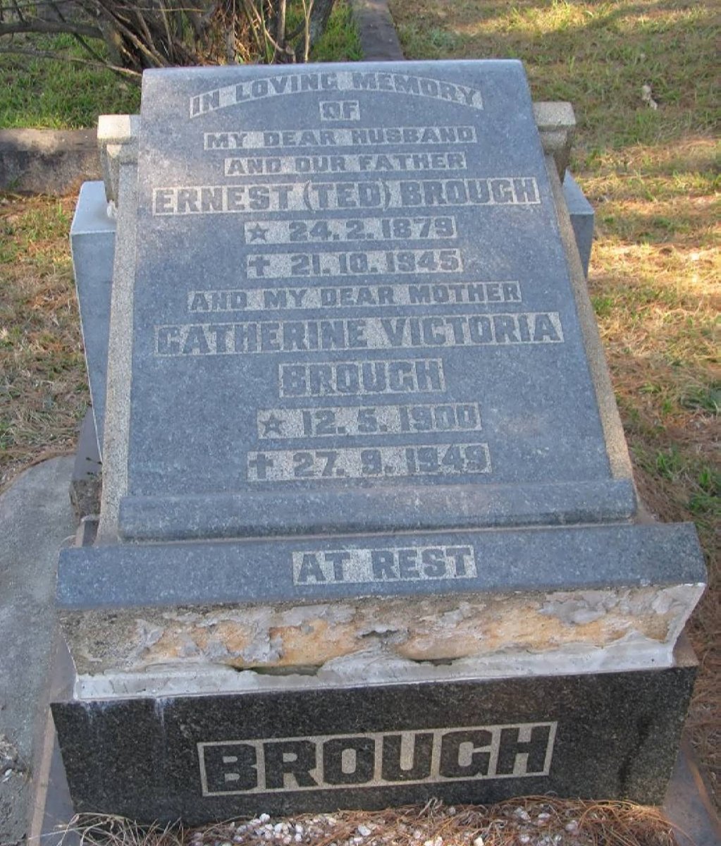 BROUGH Ernest 1879-1945 &amp; Catherine Victoria 1900-1949