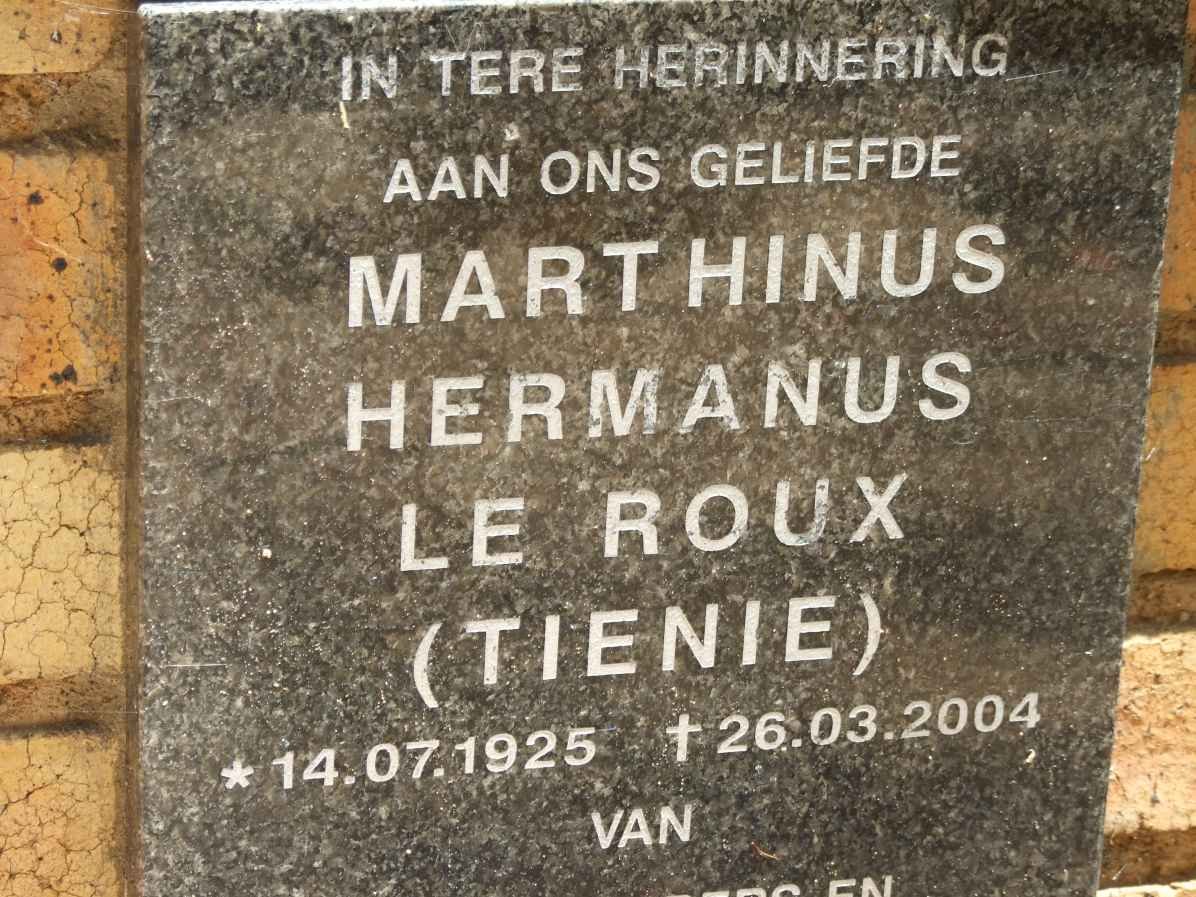 ROUX Marthinus Hermanus, le 1925-2004