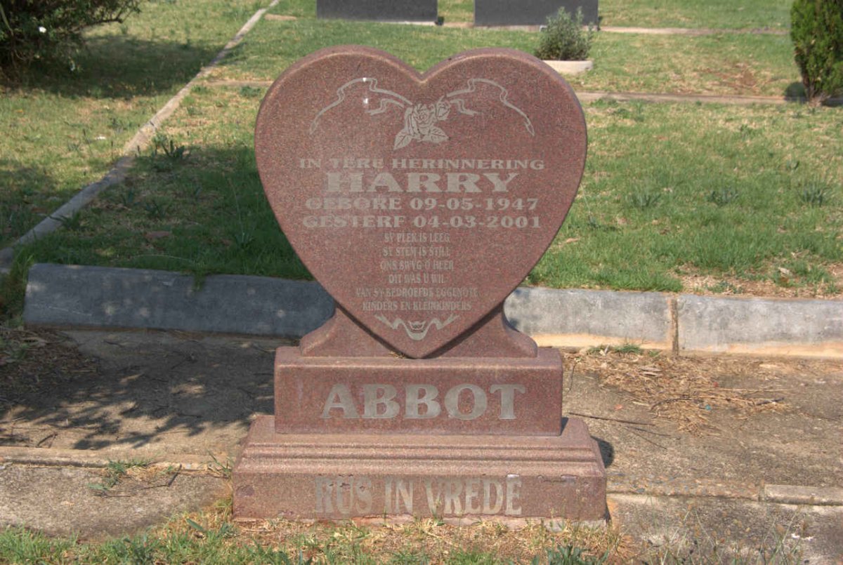 ABBOT Harry 1947-2001