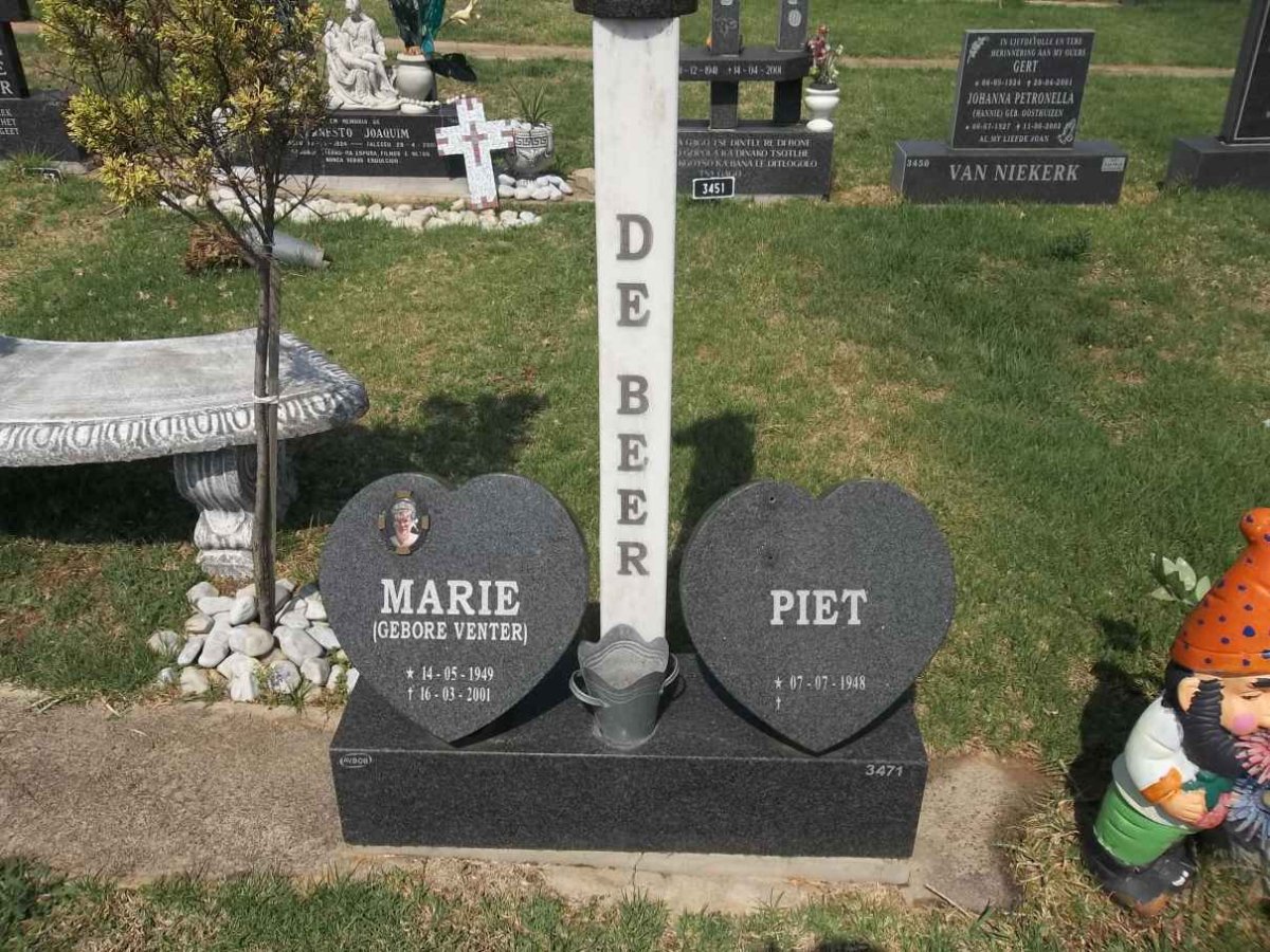 BEER Piet, de 1948- &amp; Marie VENTER 1949-2001