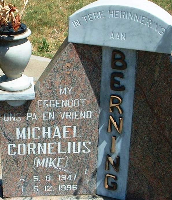 BERNING Michael Cornelius 1947-1996