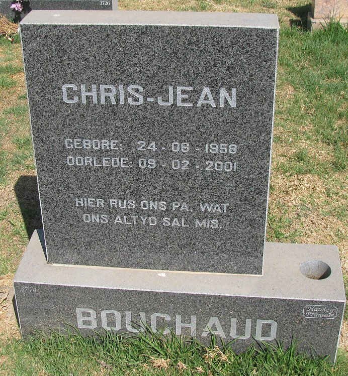 BOUCHAUD Chris-Jean 1958-2001