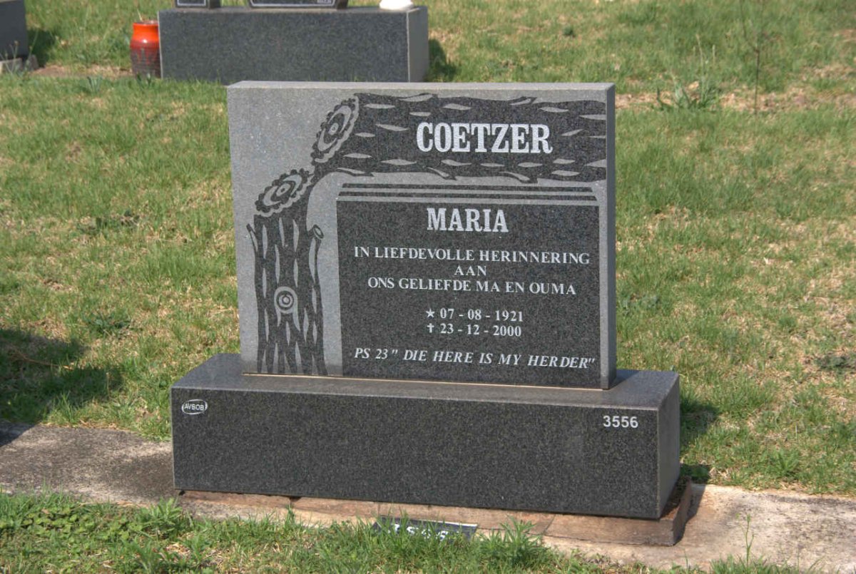 COETZER Maria 1921-2000
