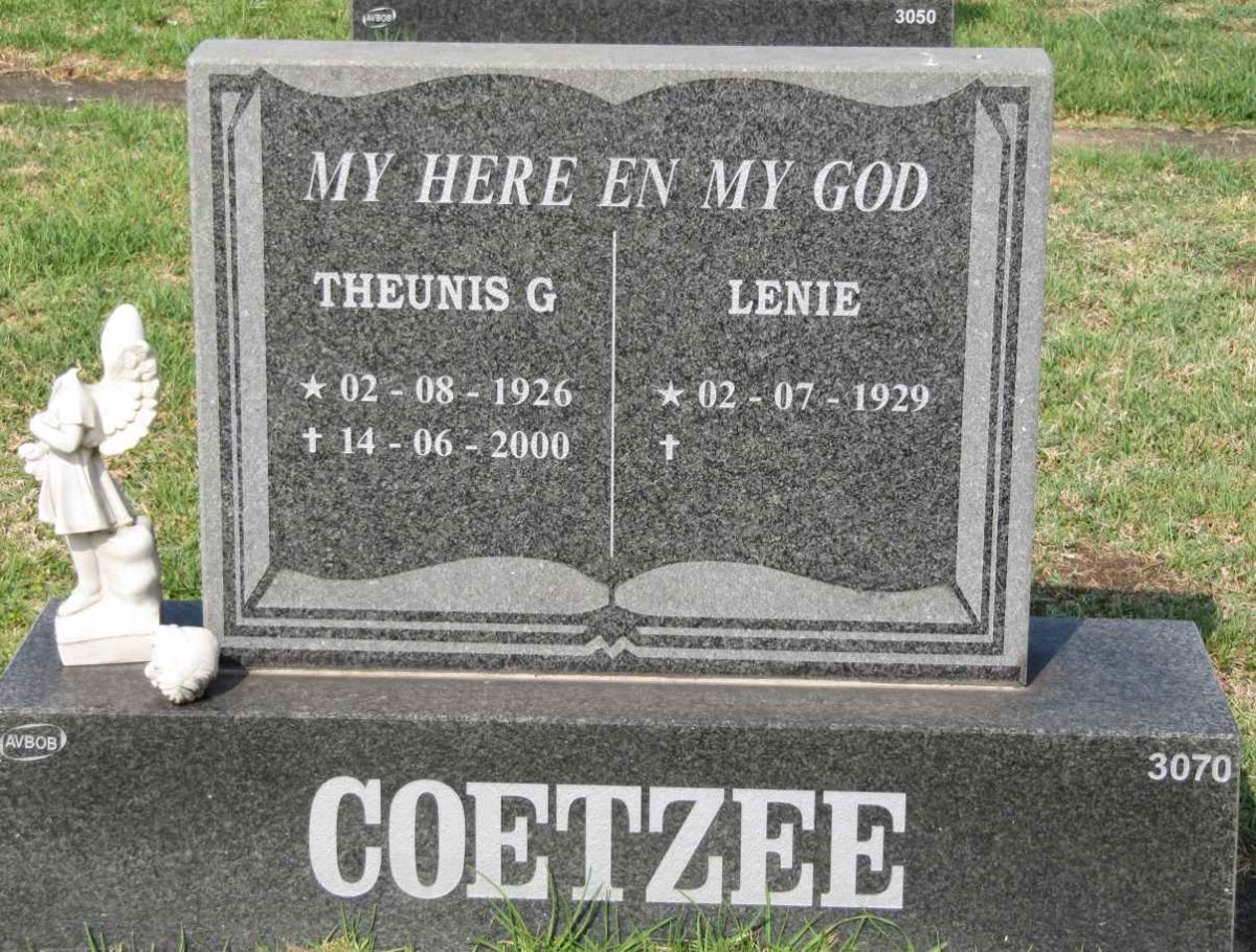 COETZEE Theunis G. 1926-2000 &amp; Lenie 1929-