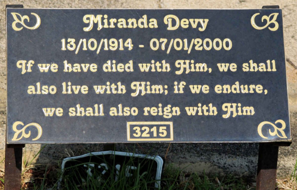 DEVY Miranda 1914-2000