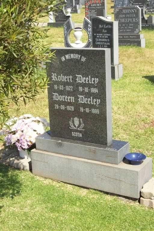 DEELEY Robert 1922-1994 &amp; Doreen 1928-1999