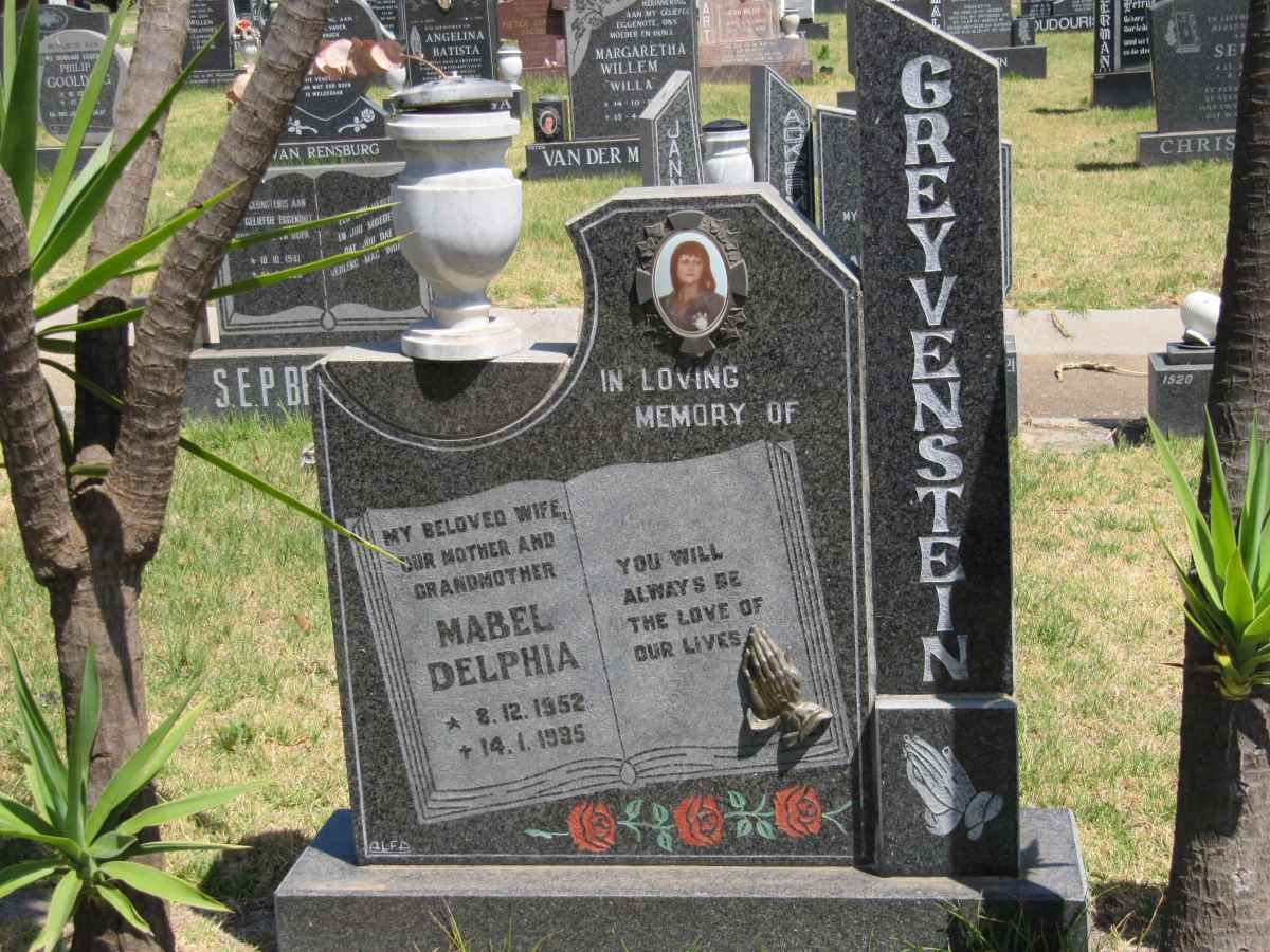 GREYVENSTEIN Mabel Delphia 1952-1995