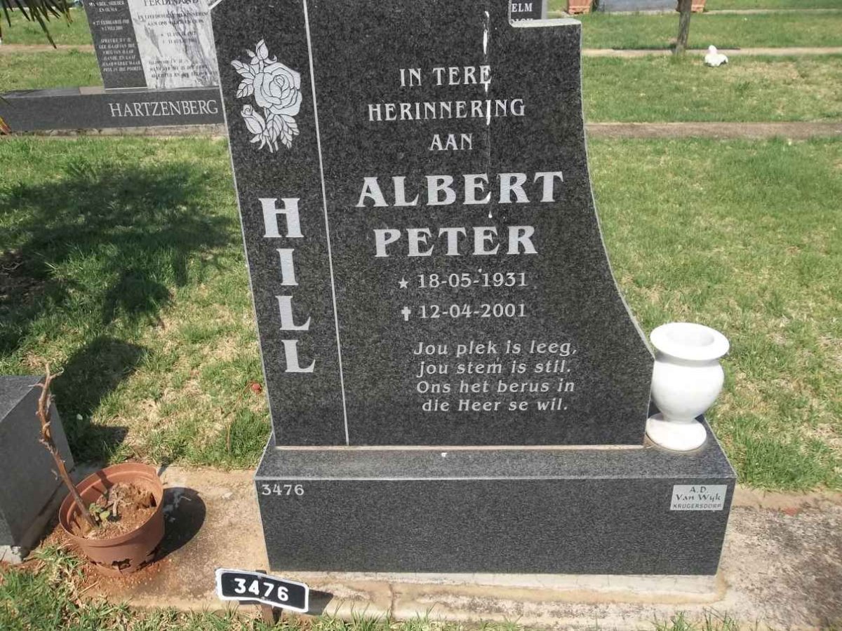 HILL Albert Peter 1931-2001