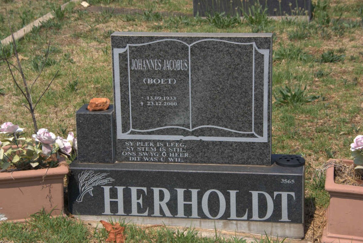 HERHOLDT Johannes Jacobus 1933-2000