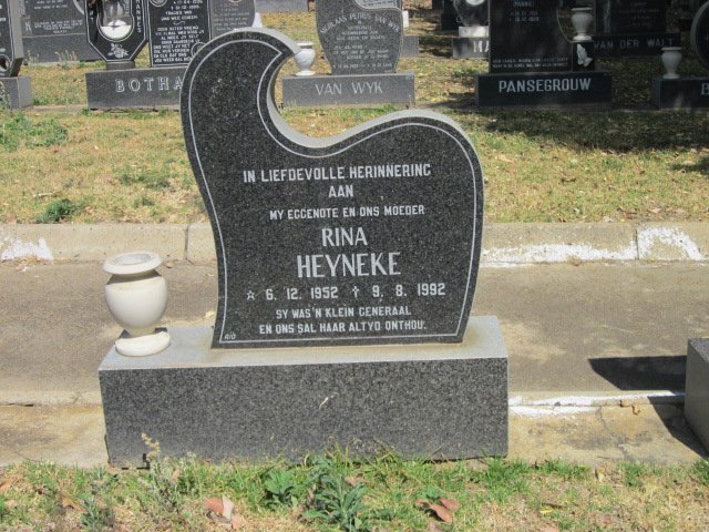 HEYNEKE Rina 1952-1992