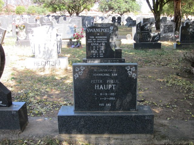 HAUPT Peter Pfeijl 1957-1992