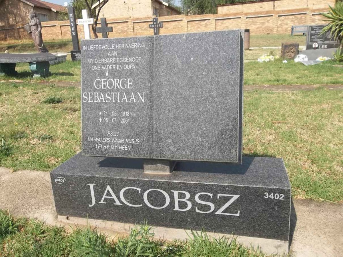 JACOBSZ George Sebastiaan 1918-2001