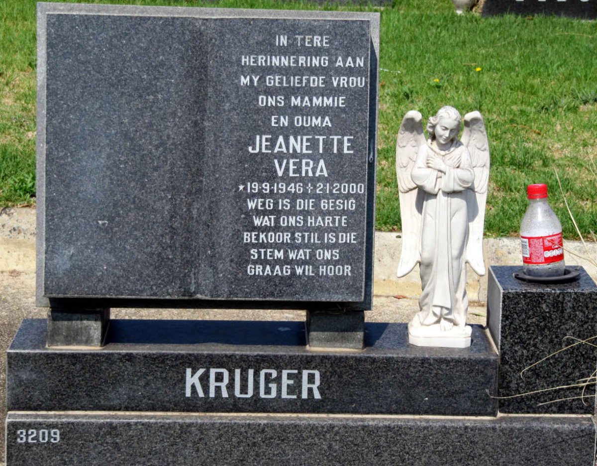 KRUGER Jeanette Vera 1946-2000