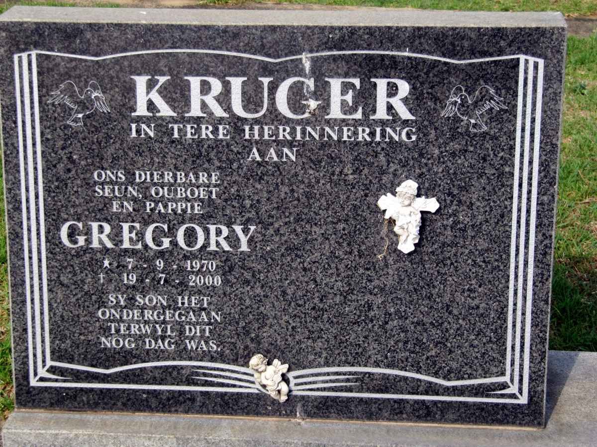 KRUGER Gregory 1970-2000
