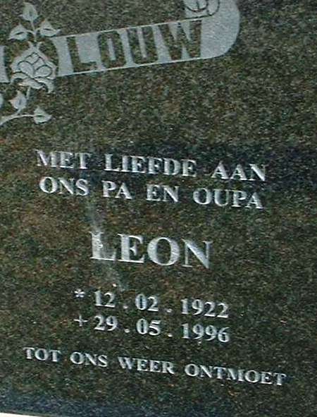 LOUW Leon 1922-1996