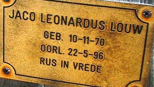 LOUW Jaco Leonardus 1970-1996