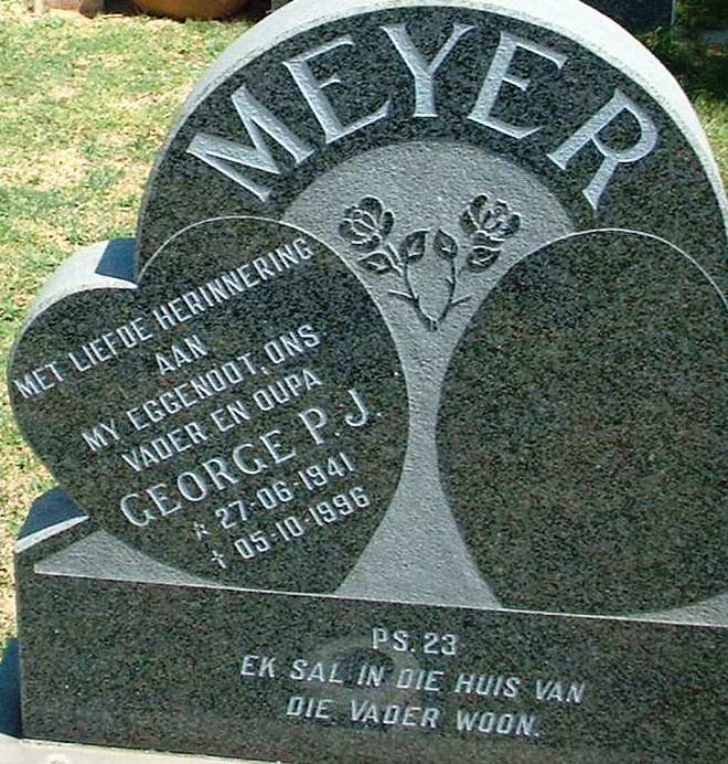 MEYER George P.J. 1941-1996