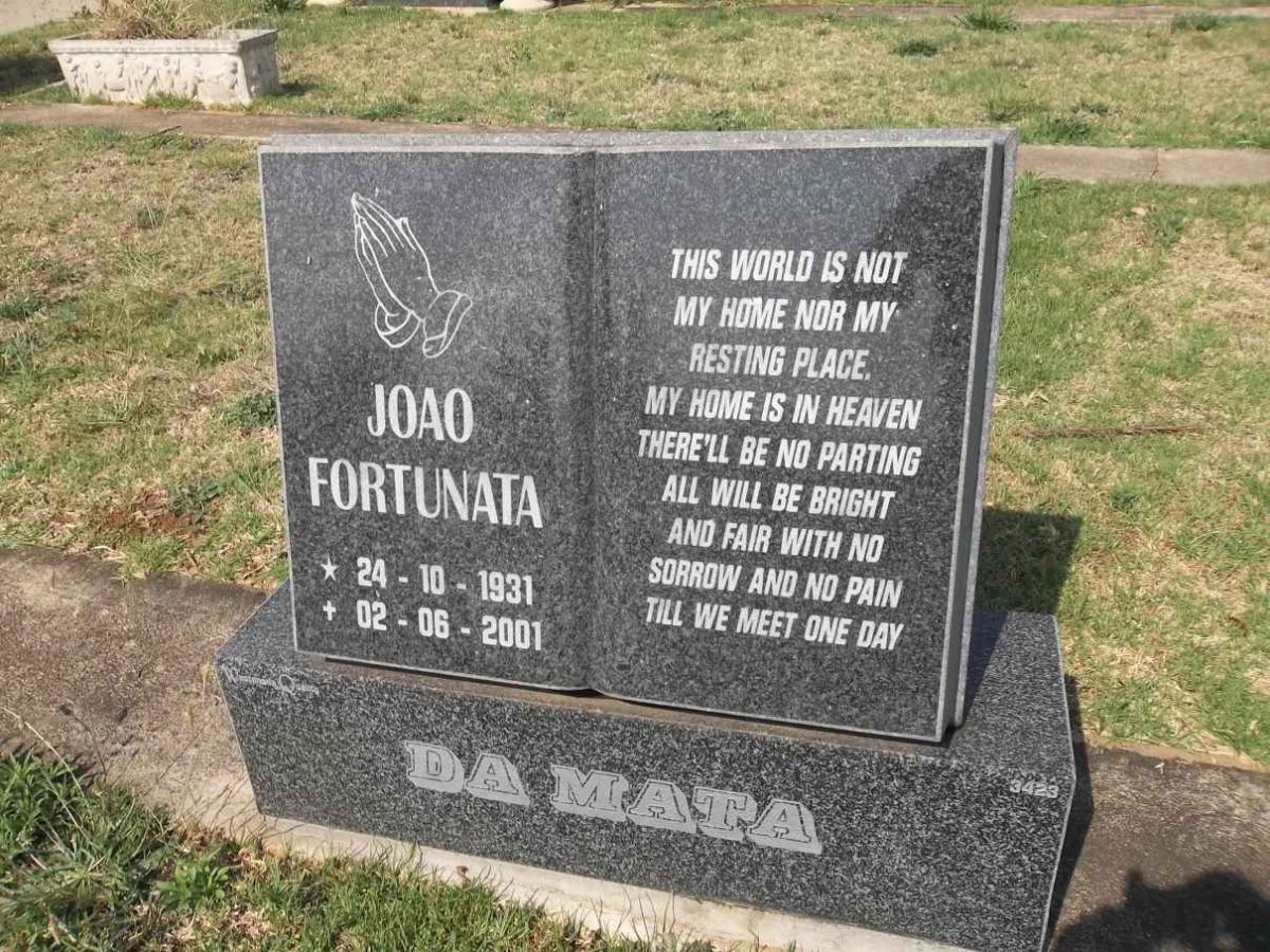 MATA Joao Fortunata, da 1931-2001