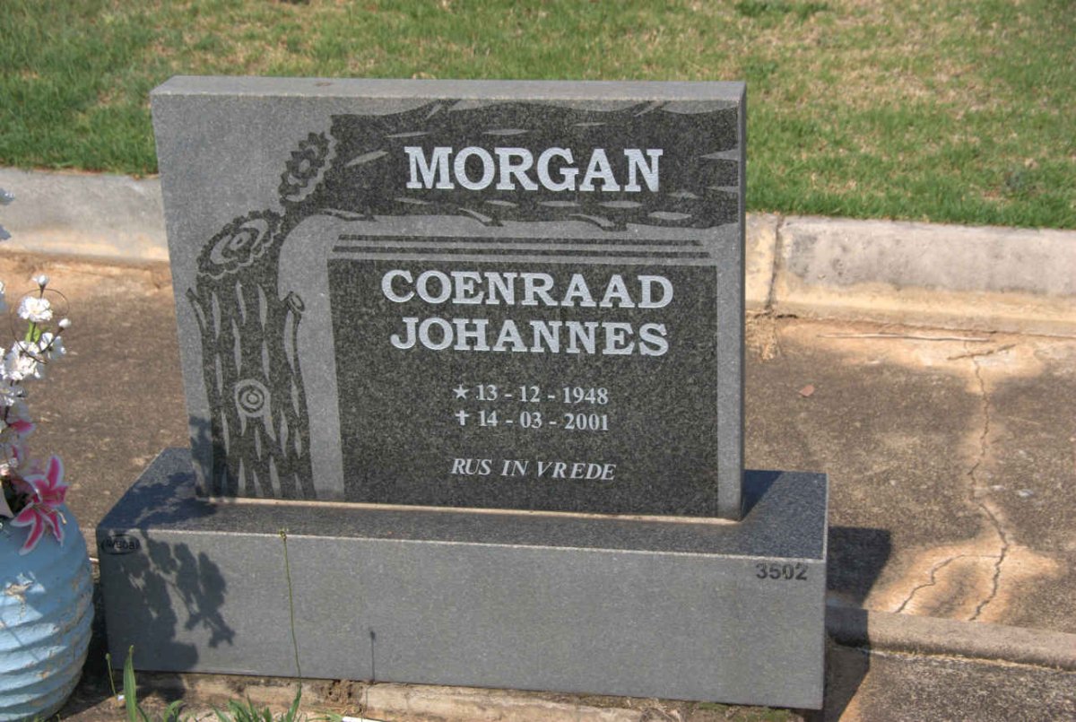 MORGAN Coenraad Johannes 1948-2001