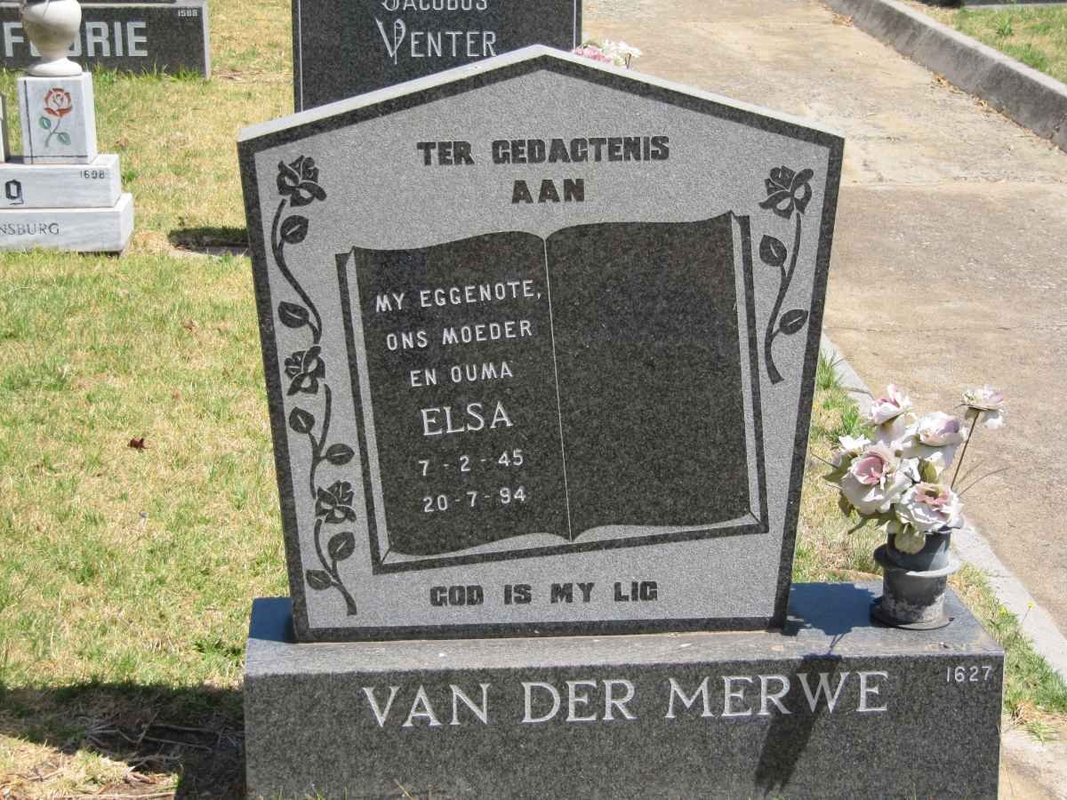 MERWE Elsa, van der 1945-1994