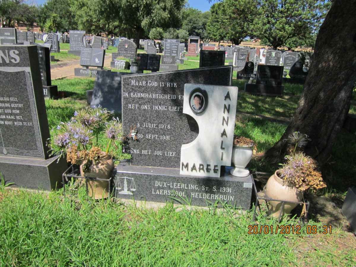 MAREE Annali 1978-1991