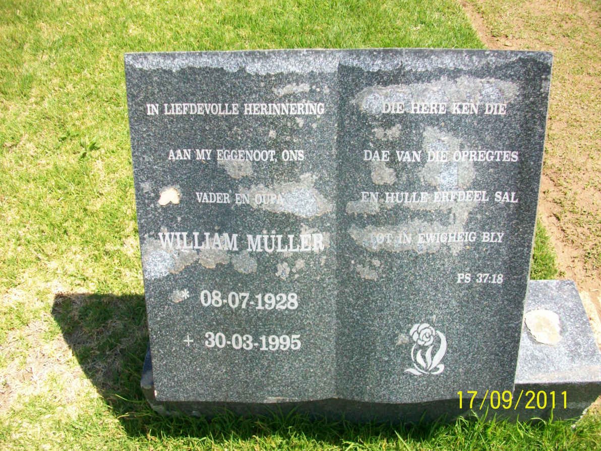 MÜLLER William 1928-1995