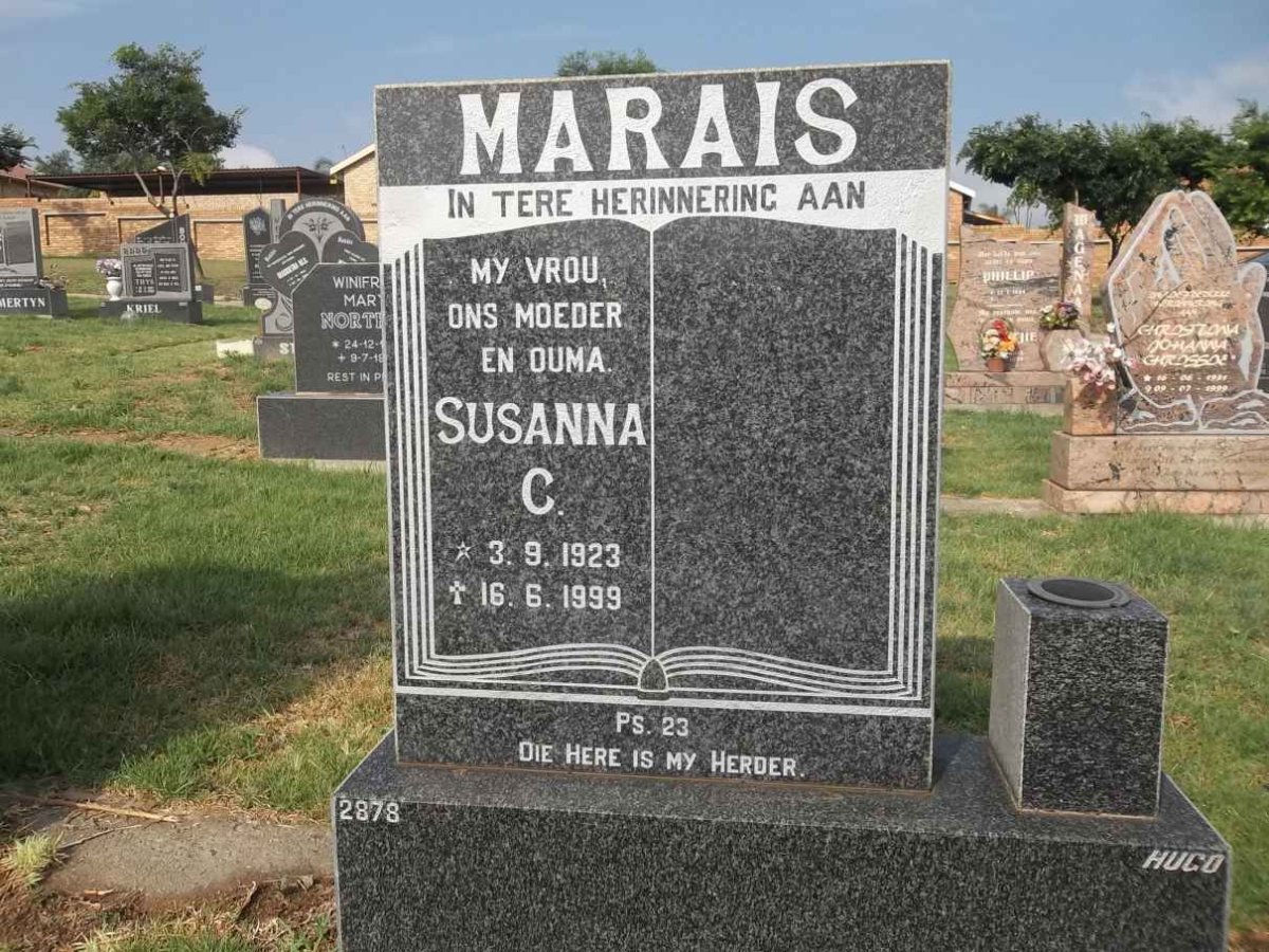 MARAIS Susanna C. 1923-1999