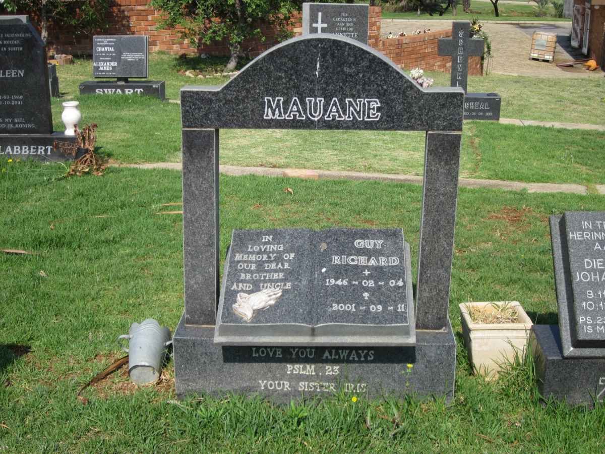 MAUANE Guy Richard 1946-2001