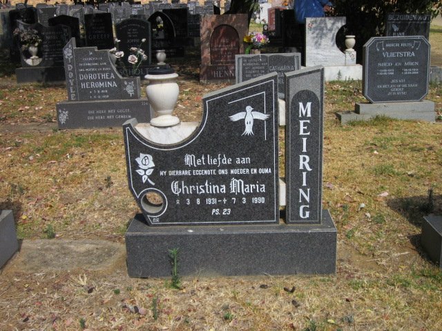 MEIRING Christina Maria 1931-1990