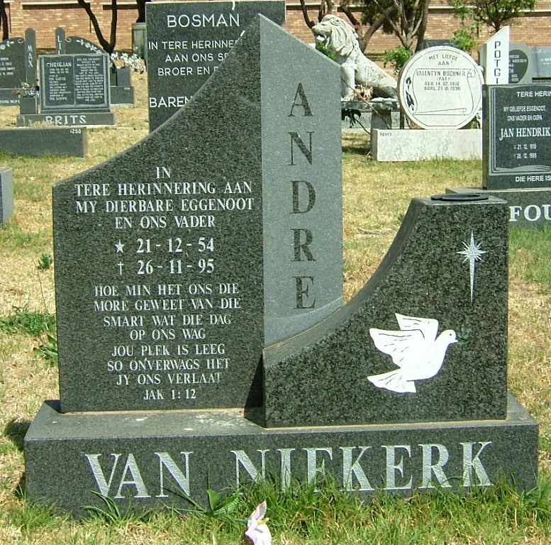 NIEKERK André, van 1954-1995
