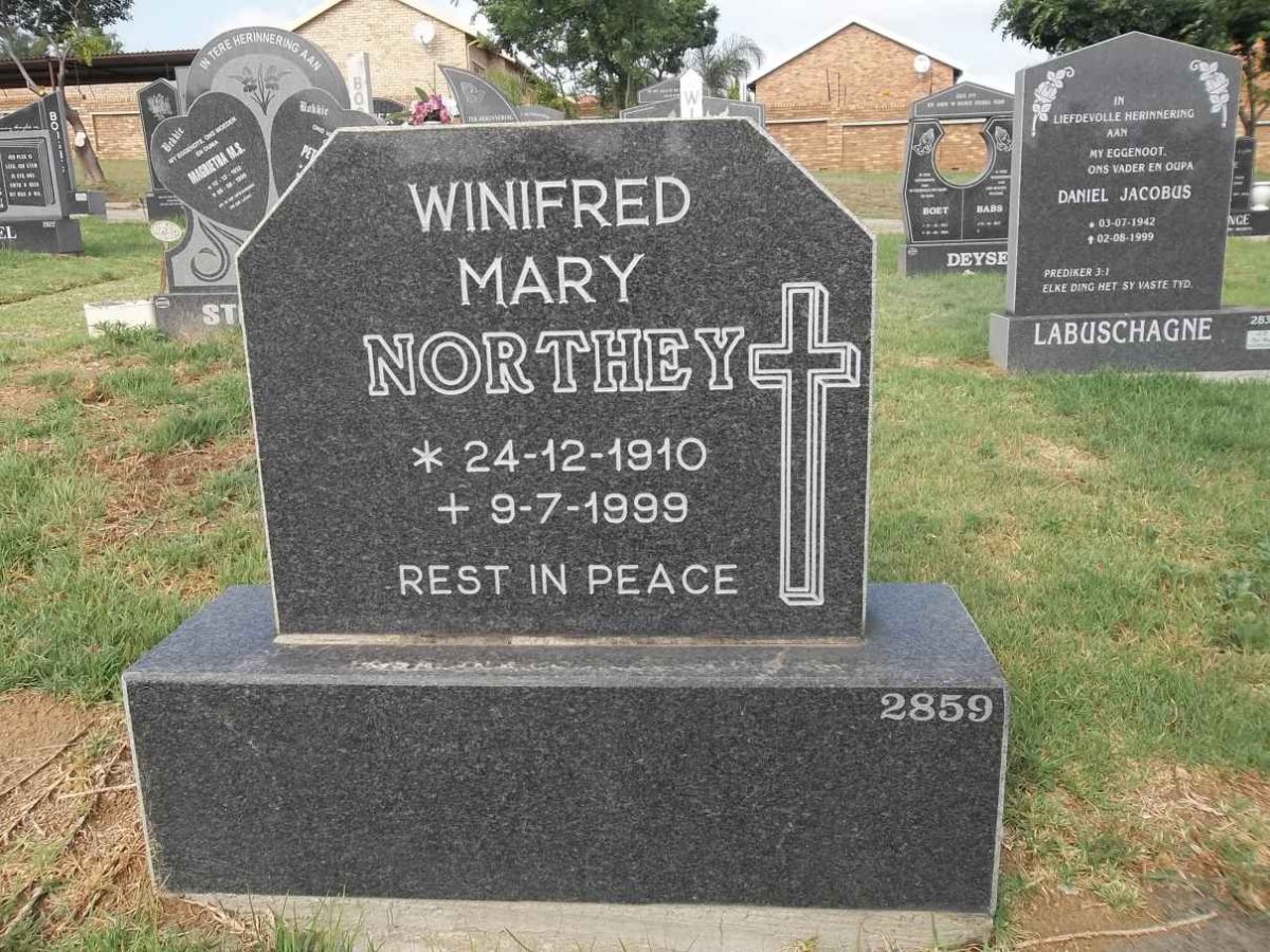 NORTHEY Winifred Mary 1910-1999