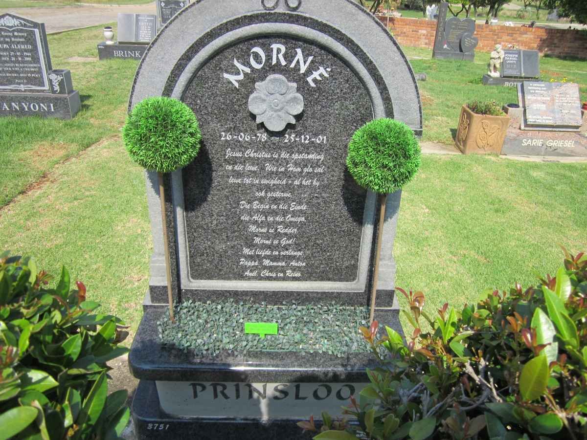PRINSLOO Morné 1978-2001