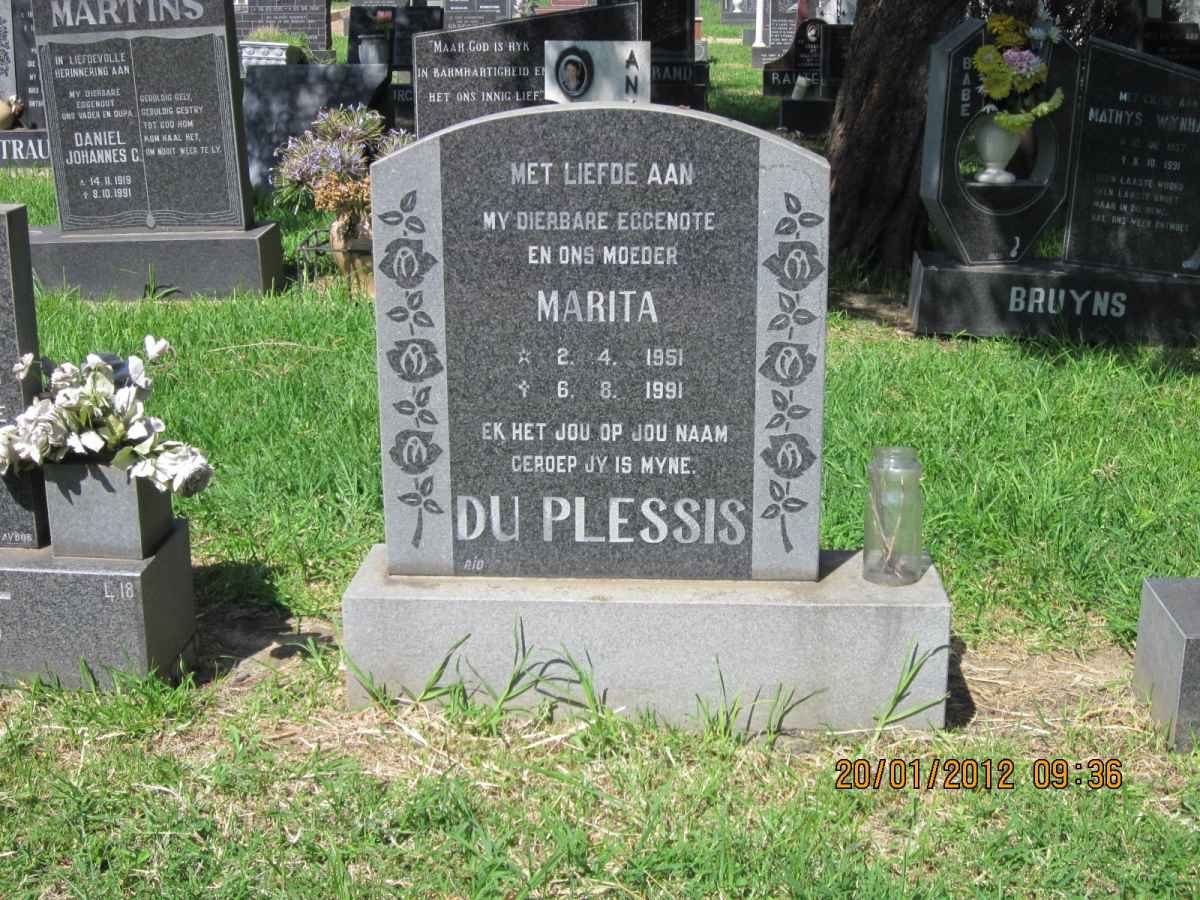 PLESSIS Marita, du 1951-1991