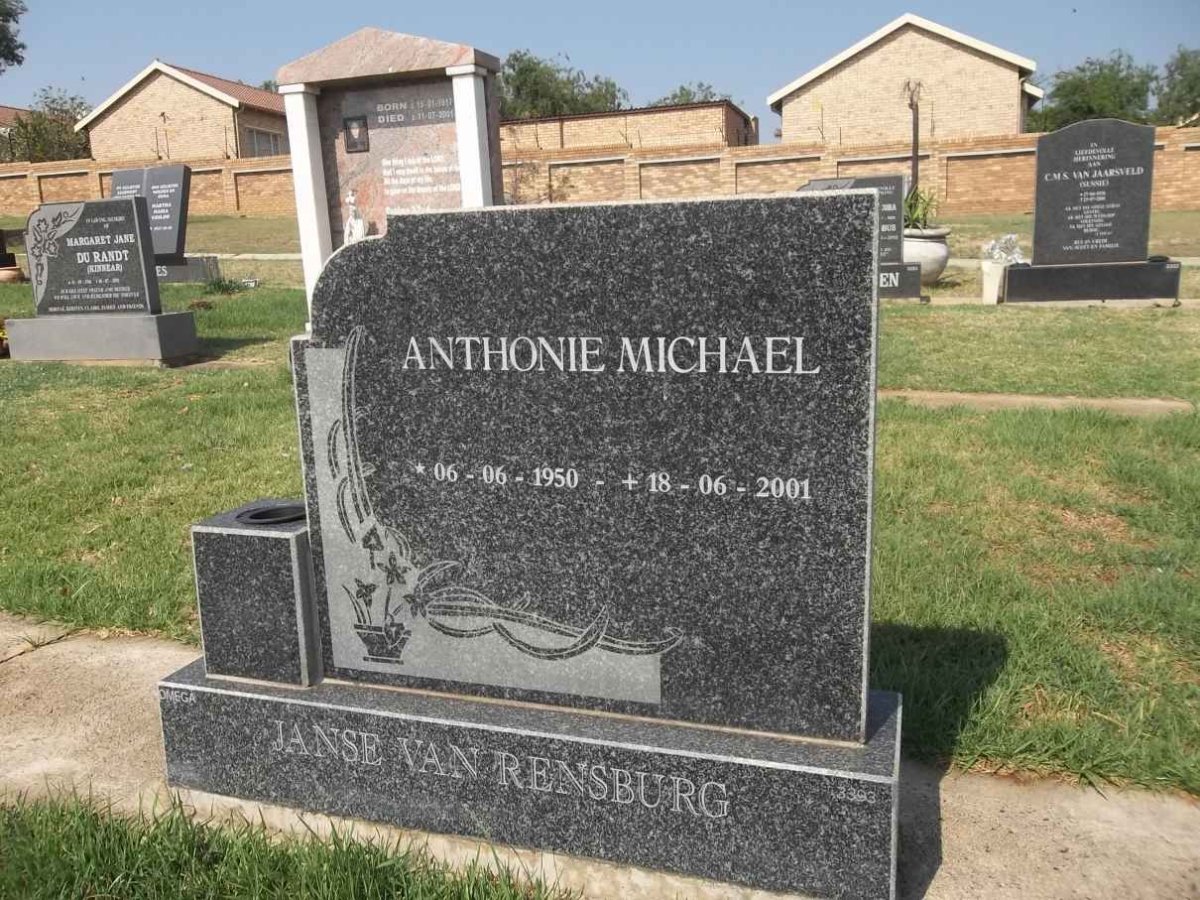 RENSBURG Anthonie Michael, Janse van 1950-2001
