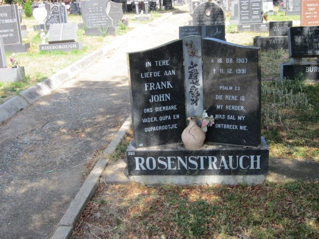 ROSENSTRAUCH Frank John 1907-1991