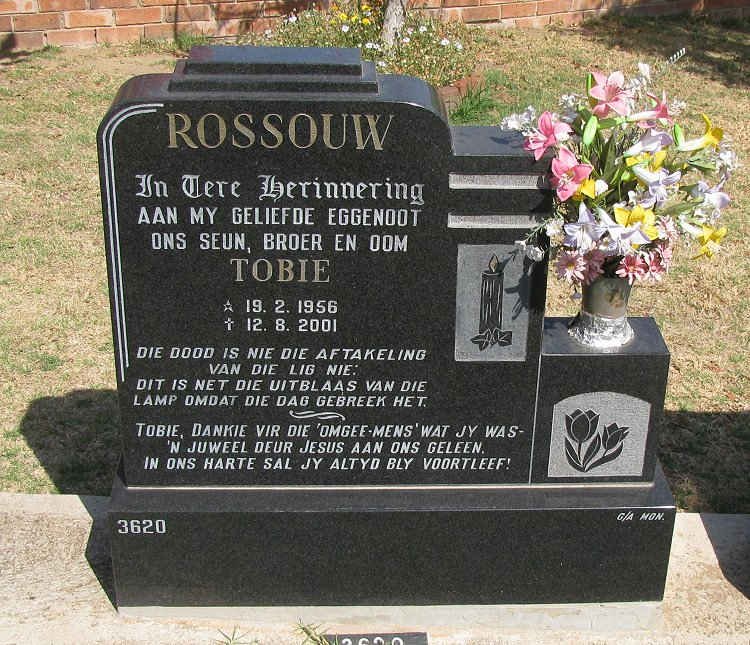 ROSSOUW Tobie 1956-2001
