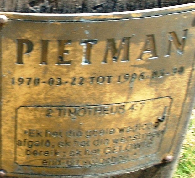 RENSBURG Pietman, van 1970-1996