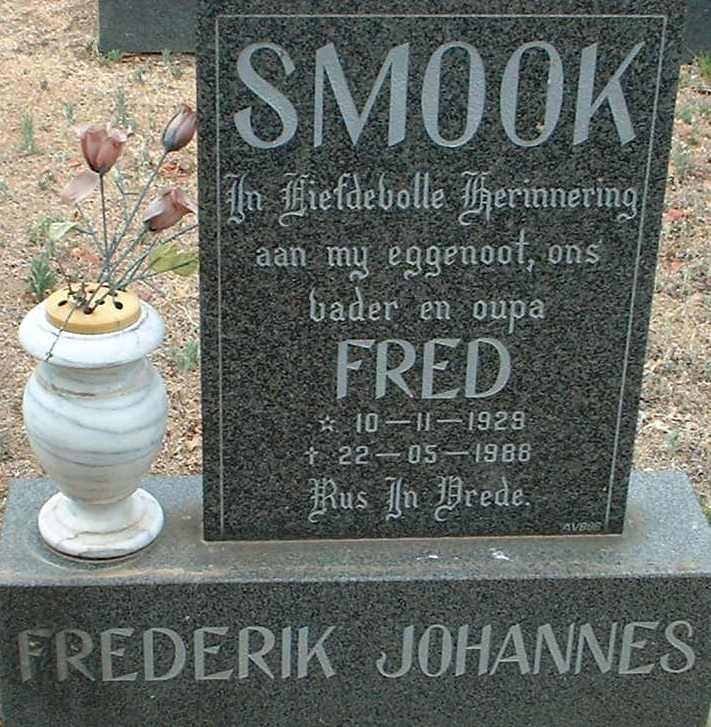 SMOOK Frederik Johannes 1929-1986