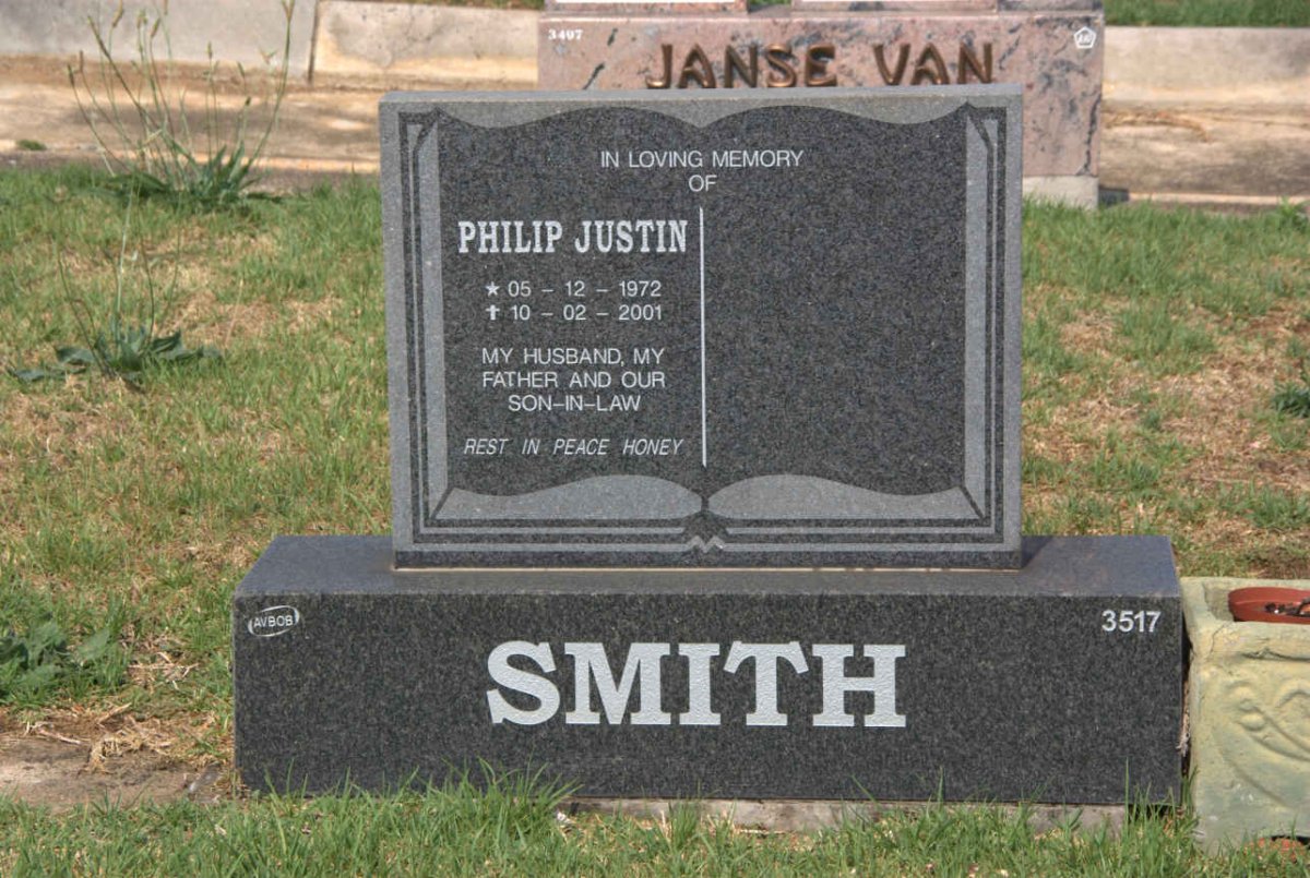 SMITH Philip Justin 1972-2001