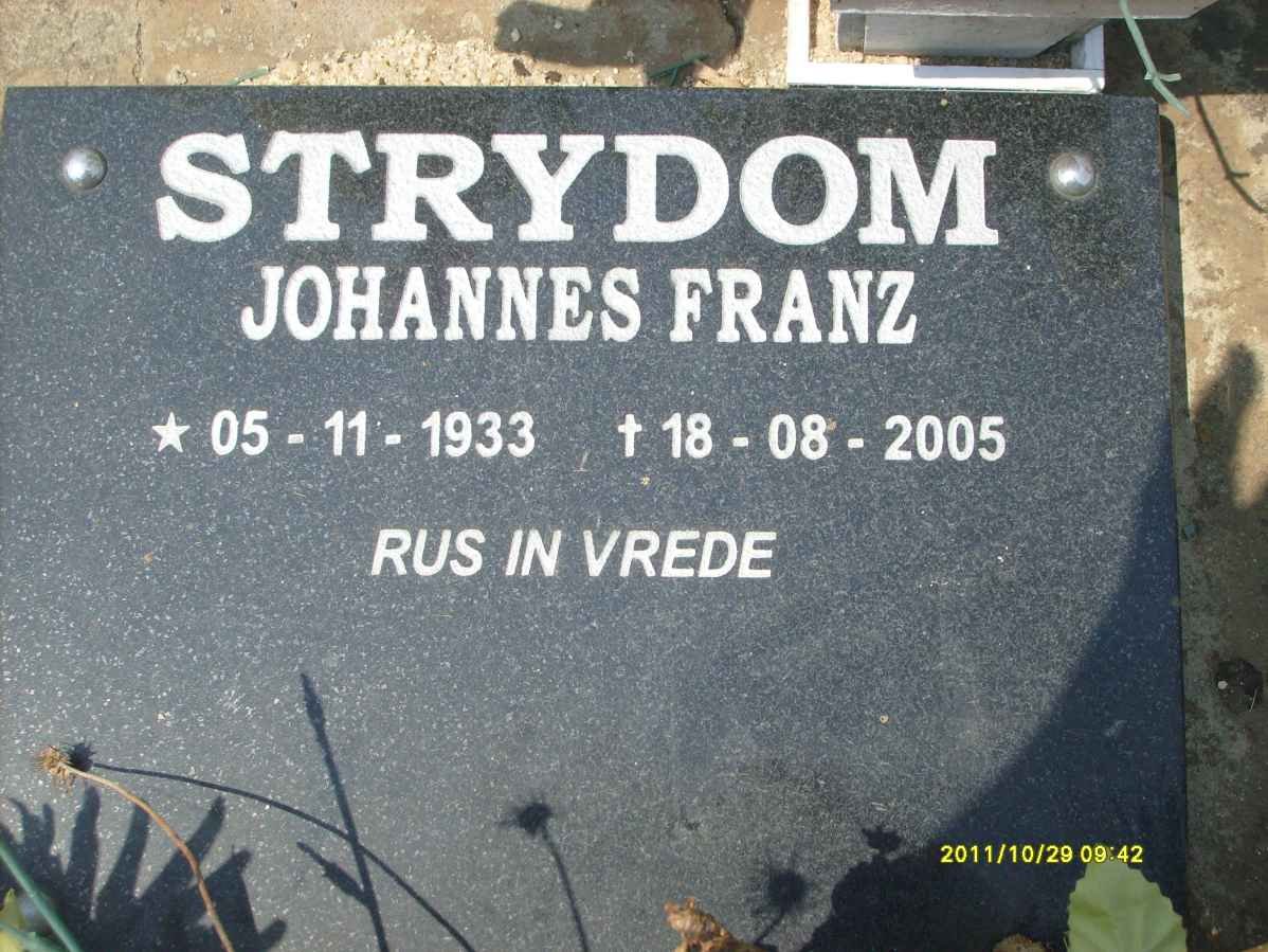 STRYDOM Johannes Franz 1933-2005