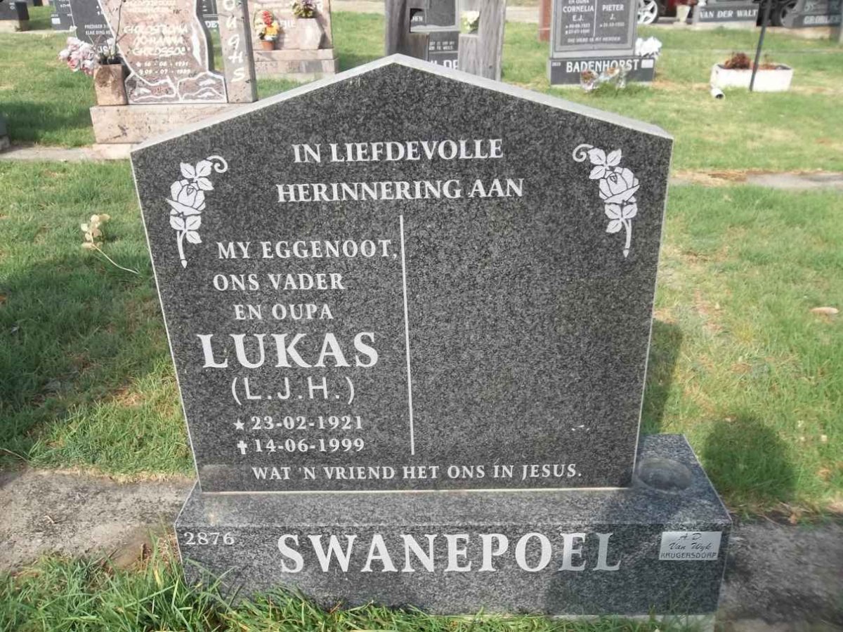 SWANEPOEL L.J.H. 1921-1999