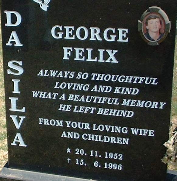 SILVA George Felix, da 1952-1996