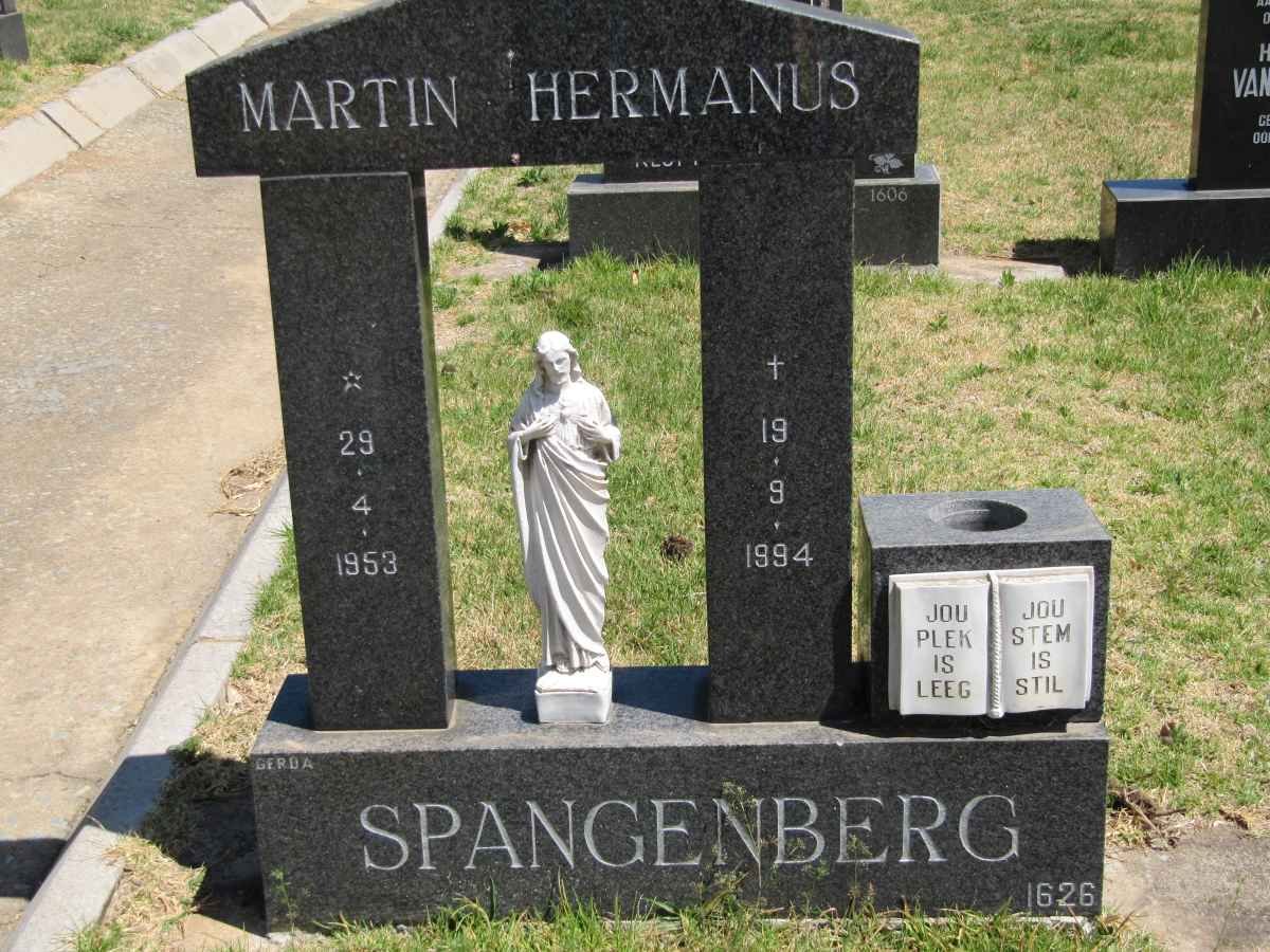 SPANGENBERG Martin Hermanus 1953-1994