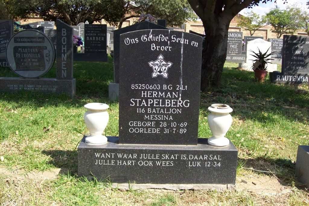 STAPELBERG Herman 1969-1989