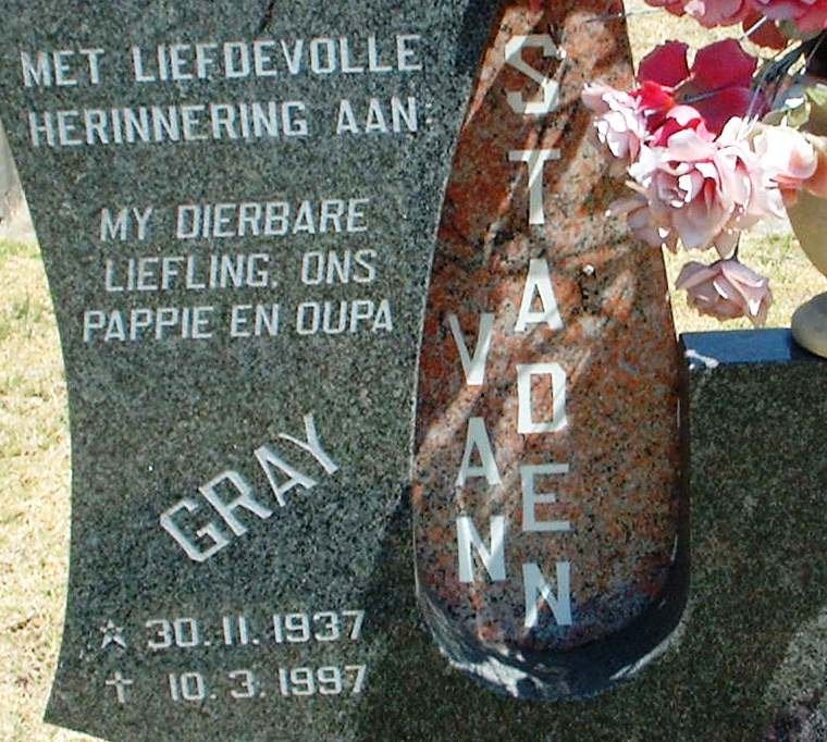 STADEN Gray, van 1937-1997