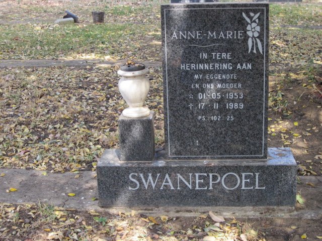 SWANEPOEL Anne-Marie 1953-1989