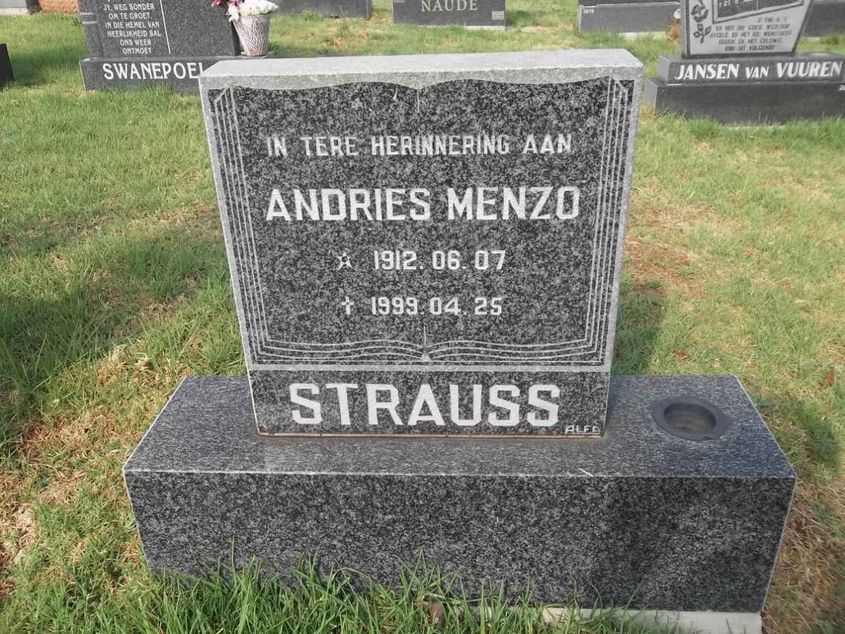 STRAUSS Andries Menzo 1912-1999