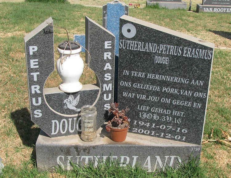 SUTHERLAND Petrus Erasmus 1941-2001
