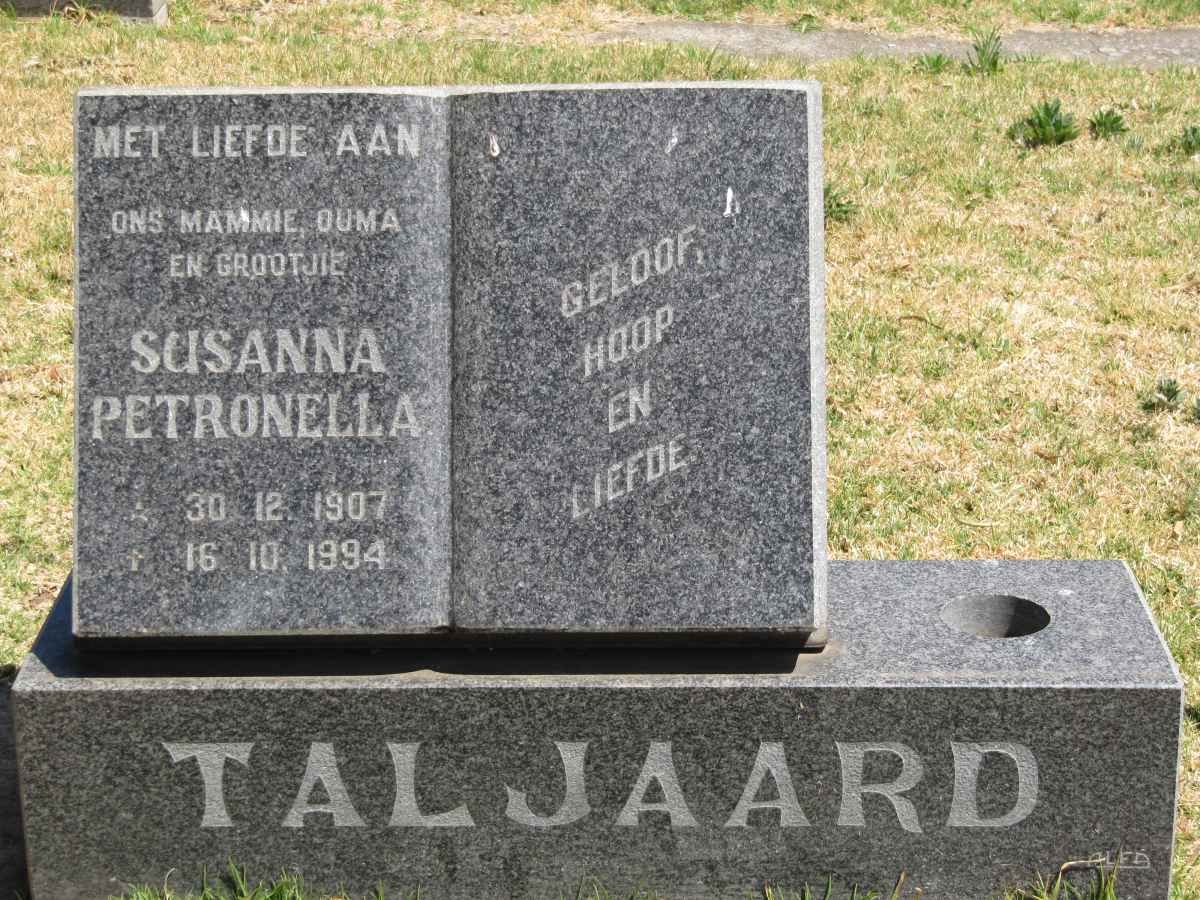 TALJAARD Susanna Petronella 1907-1994