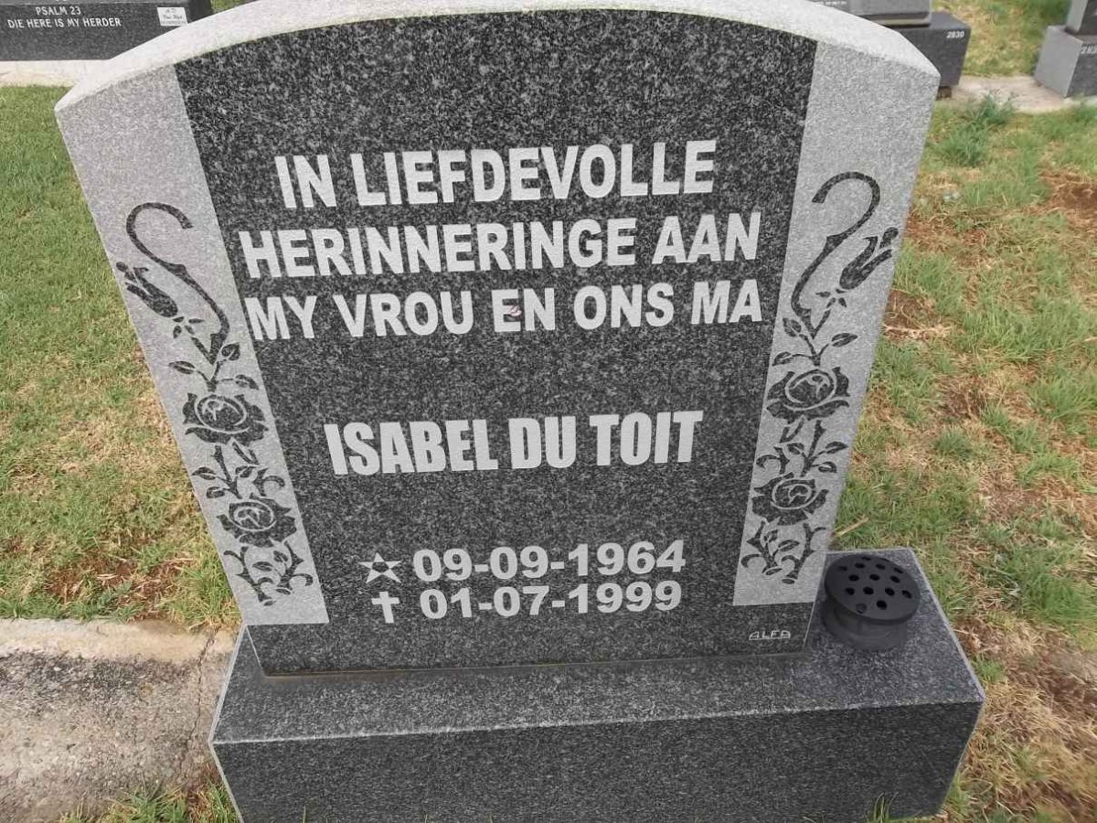 TOIT Isabel, du 1964-1999